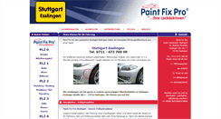 Desktop Screenshot of paintfixpro-lackreparatur-stuttgart.de